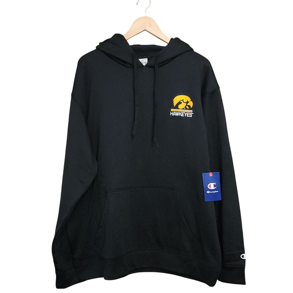 NWT Iowa Hawkeyes Champion Polyester Hoodie Size Large